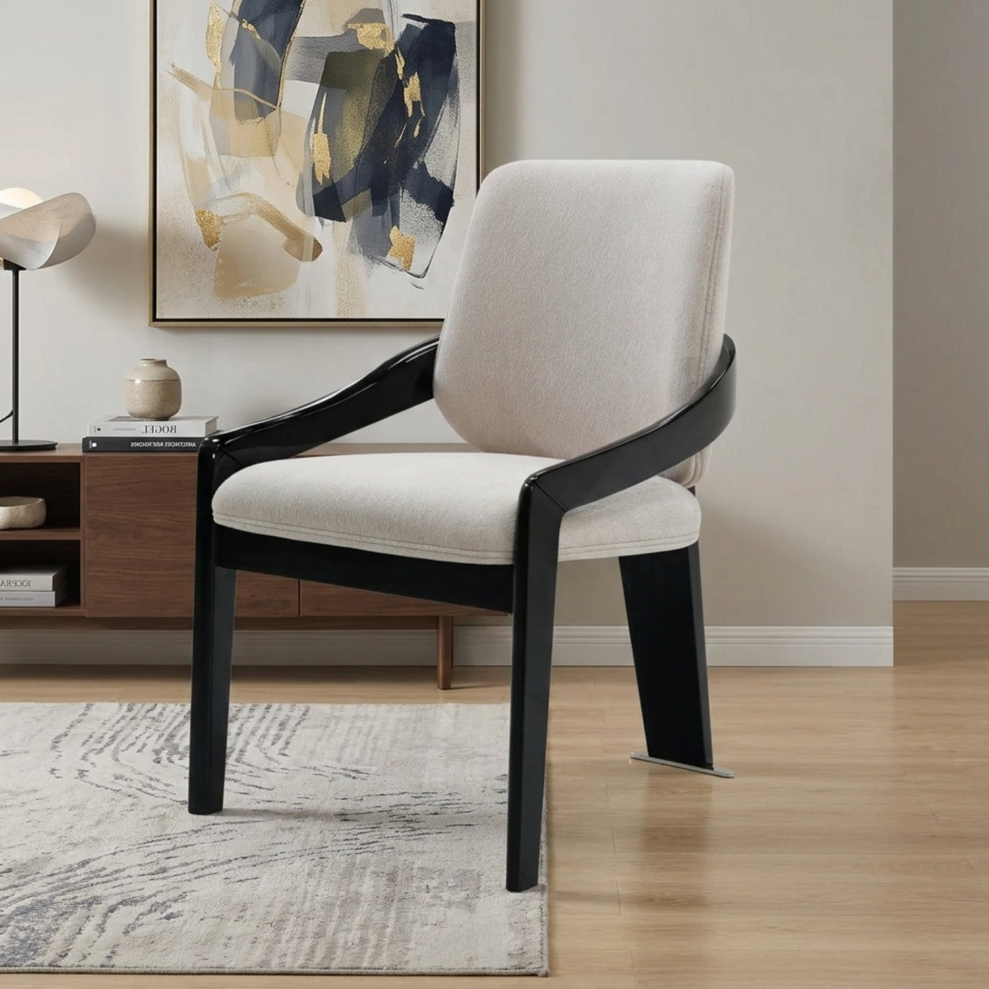 Klaussner Elan Oriana Fabric Chair In White