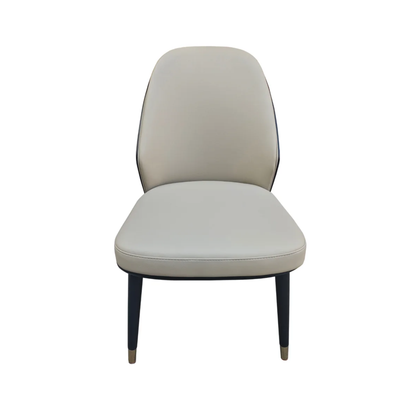 Klaussner Esclusivo Beige Leather Dining Chair