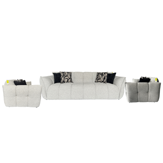 Klaussner Faviano Living Room Set with Sculpted Arms