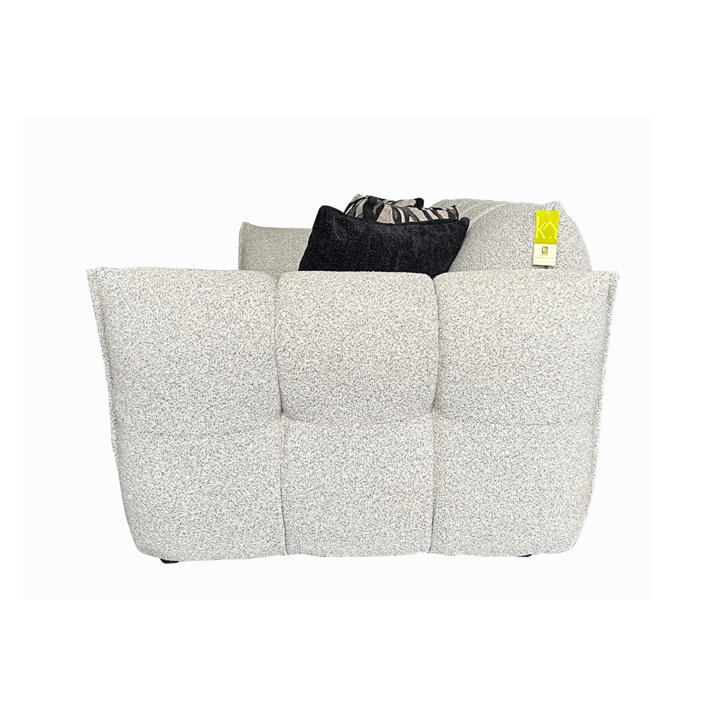 Klaussner Faviano Polyester Accent Chair with Sculpted Curved Frame-Comfort Design Furniture