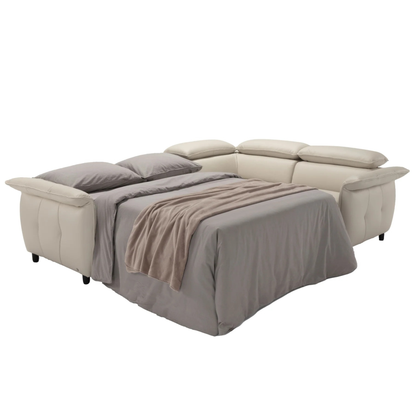 Klaussner Italia Morenza Leather Sectional Sleeper Sofa