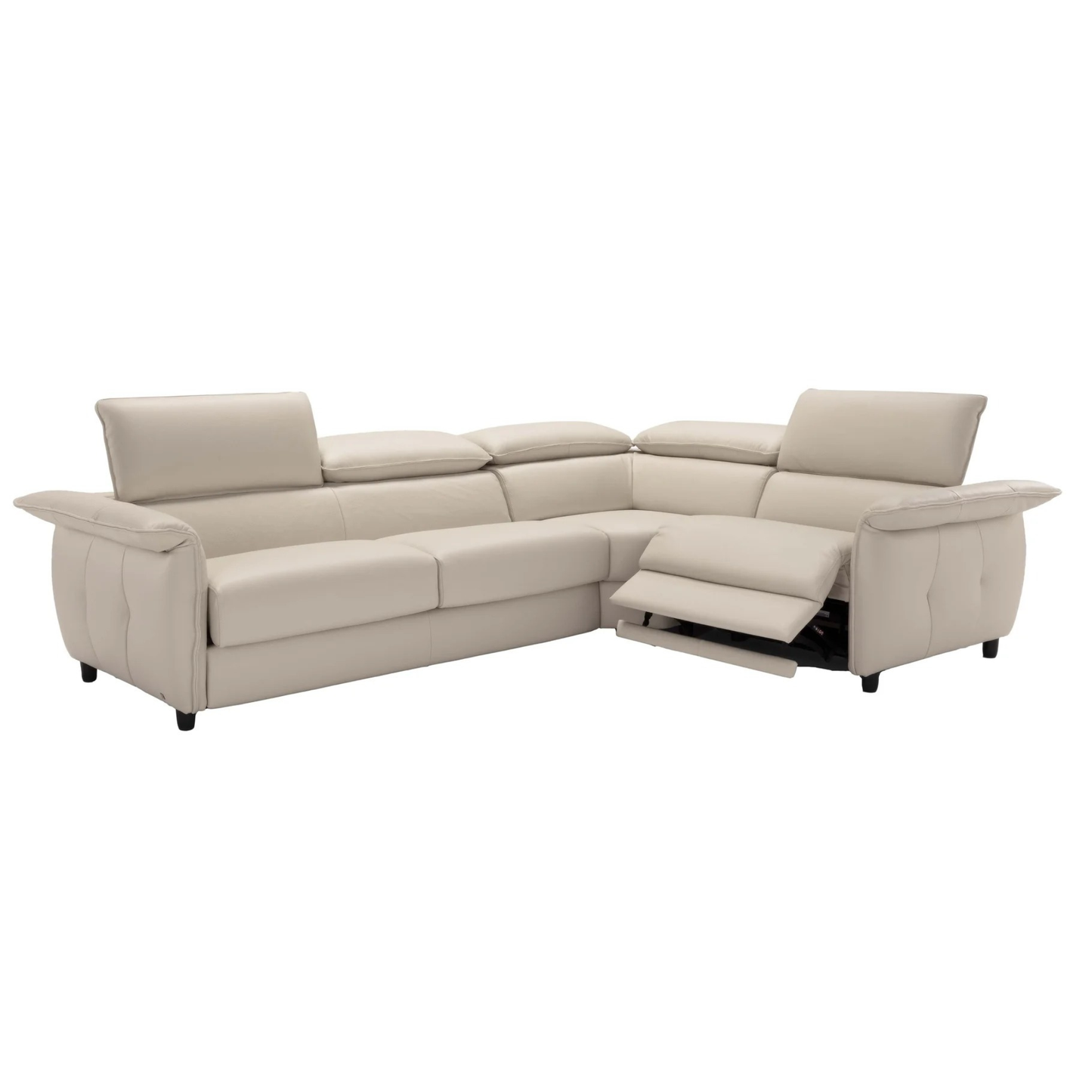 Klaussner Italia Morenza Leather Sectional Sleeper Sofa