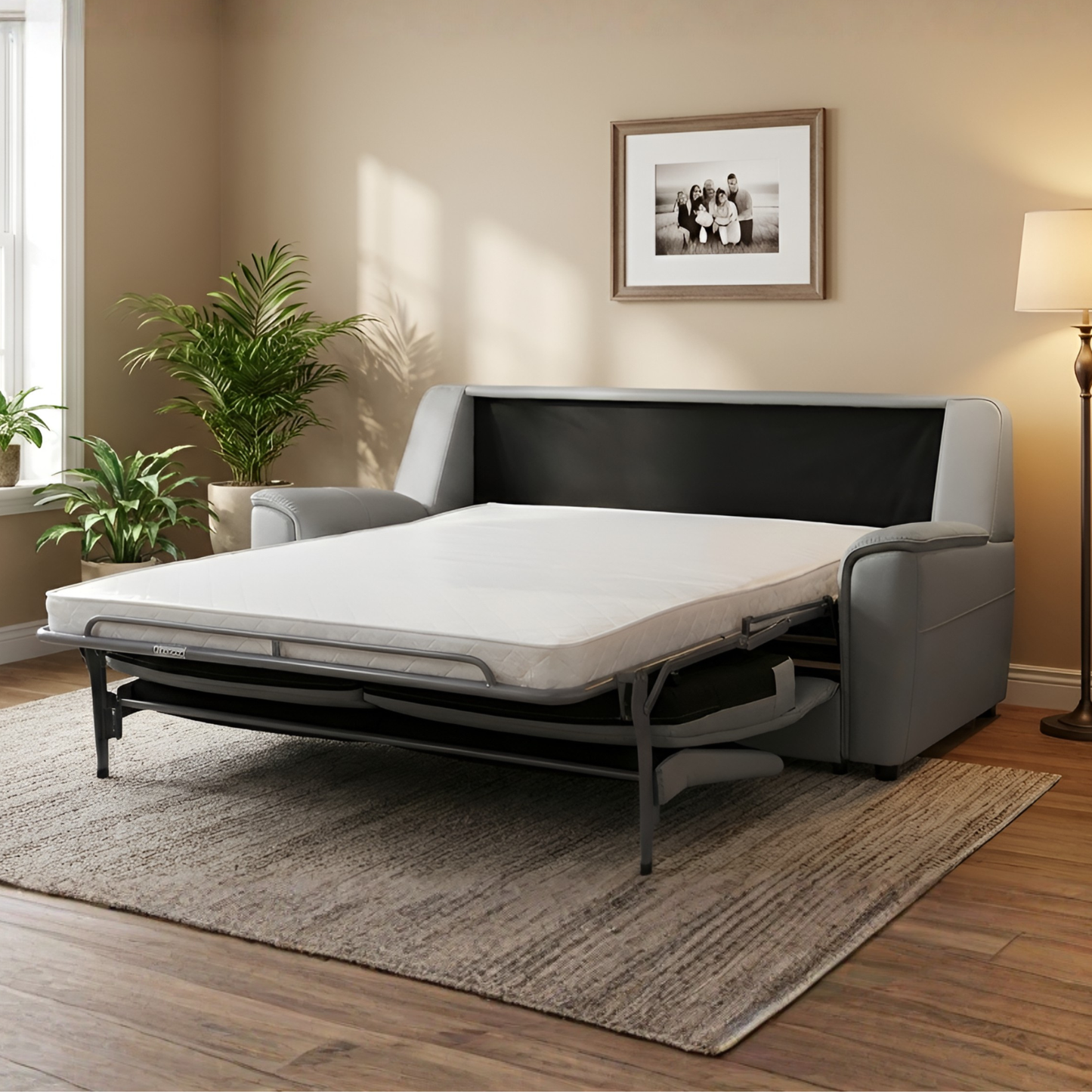 Klaussner Italia Verenzo Leather Queen Sleeper Sofa