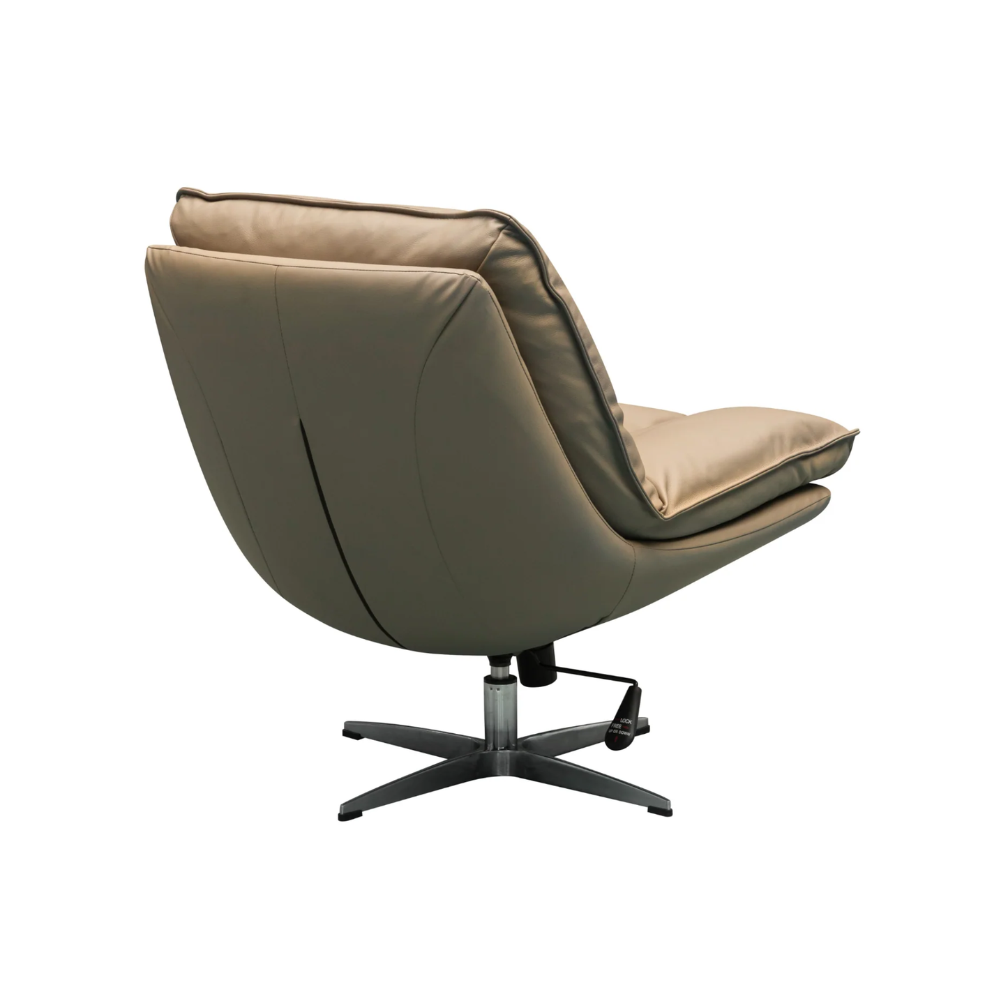 Klaussner Lenvoro Leather Swivel Chair