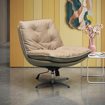 Klaussner Lenvoro Leather Swivel Chair