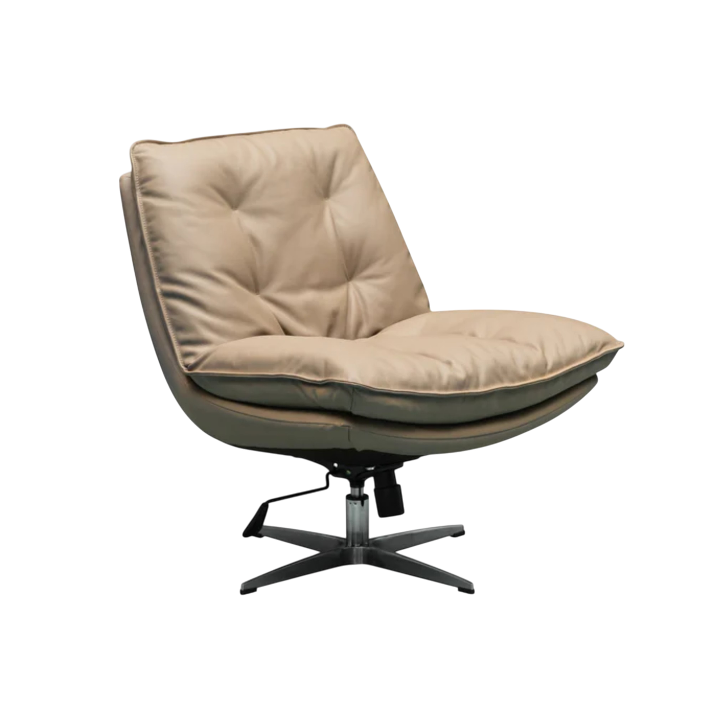 Klaussner Lenvoro Leather Swivel Chair