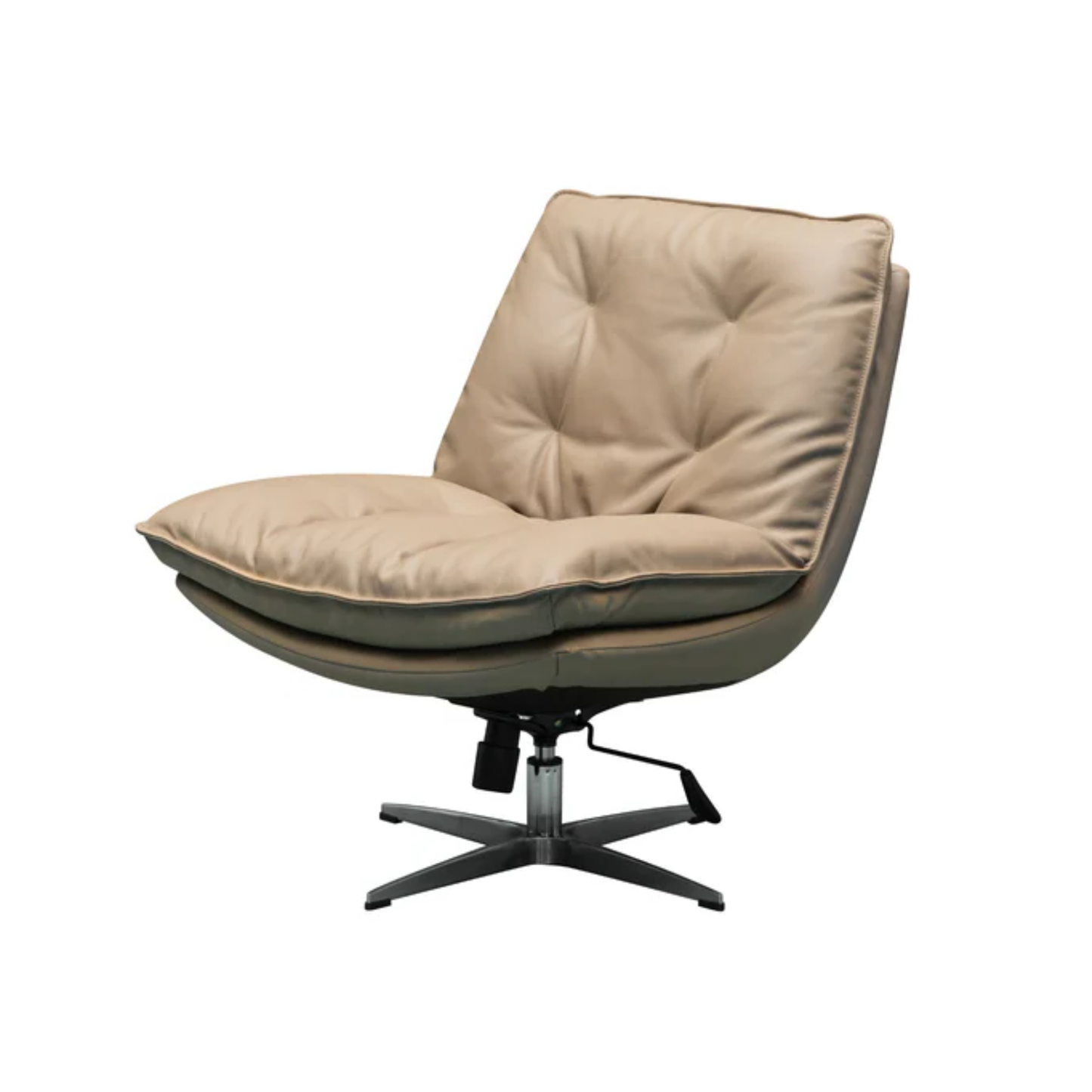 Klaussner Lenvoro Leather Swivel Chair