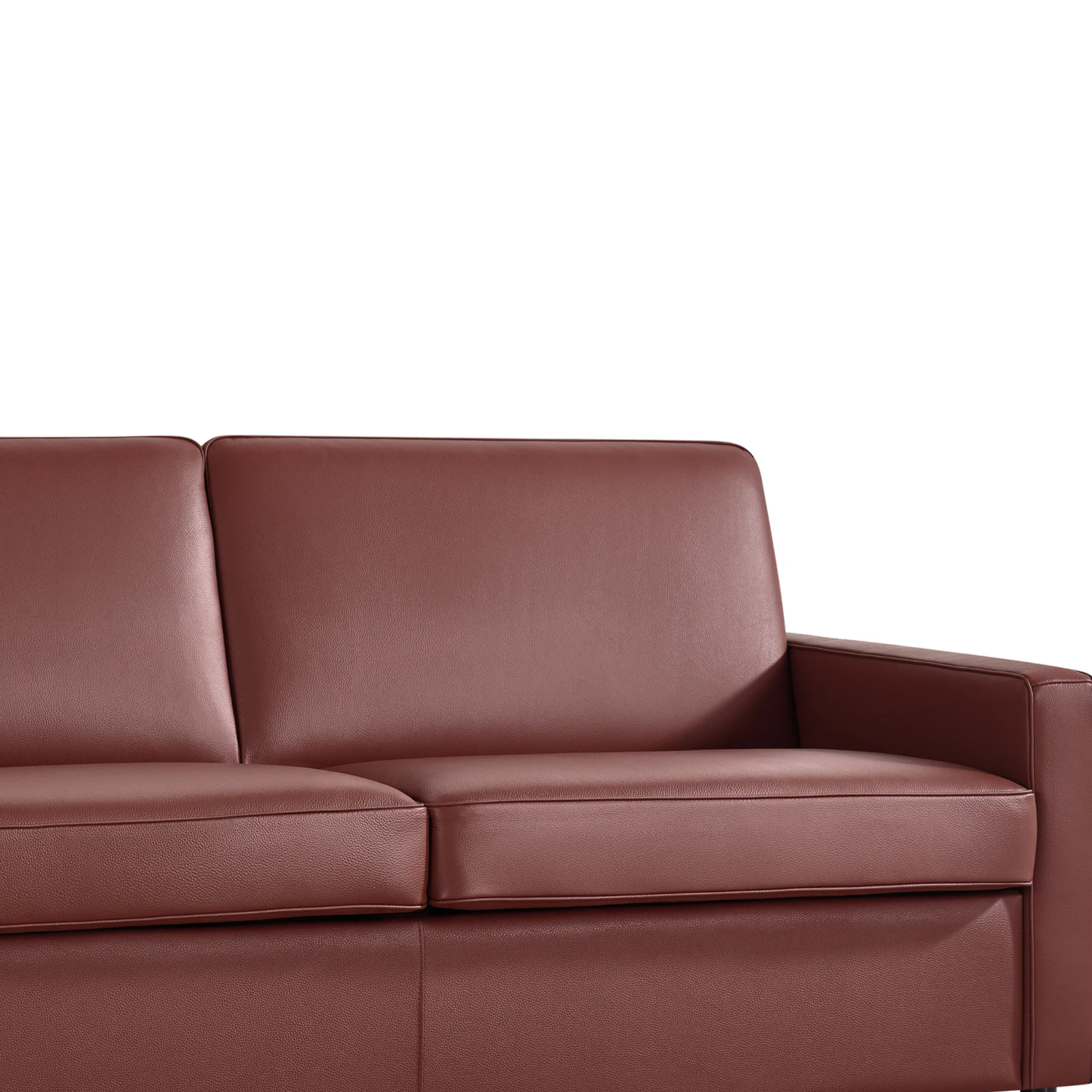 Klaussner Leon Leather And Fabric Queen Sleeper Sofa