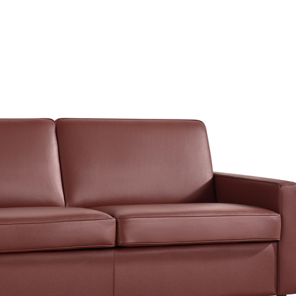 Klaussner Leon Leather And Fabric Queen Sleeper Sofa