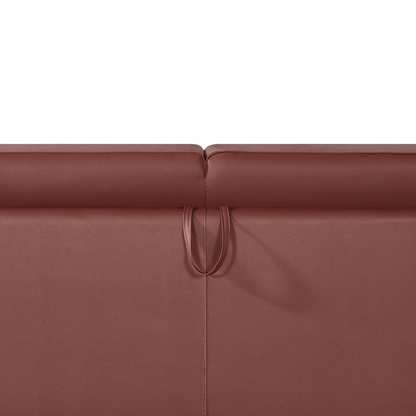 Klaussner Leon Leather And Fabric Queen Sleeper Sofa