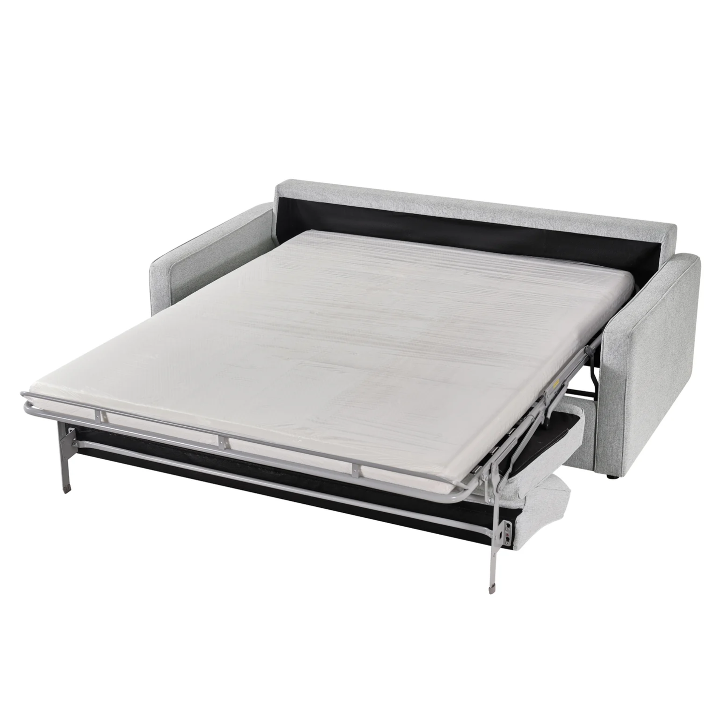 Klaussner Leon Leather And Fabric Queen Sleeper Sofa