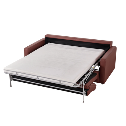 Klaussner Leon Leather And Fabric Queen Sleeper Sofa