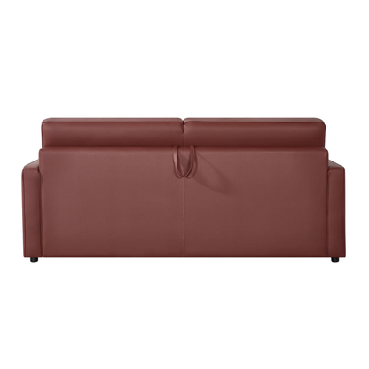 Klaussner Leon Leather And Fabric Queen Sleeper Sofa