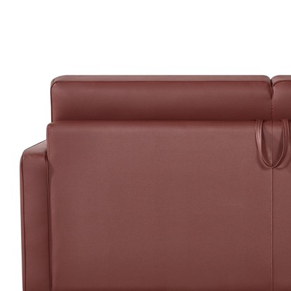 Klaussner Leon Leather And Fabric Queen Sleeper Sofa