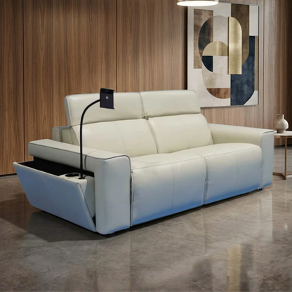 Klaussner Lorenzo Leather Queen Sleeper Sofa