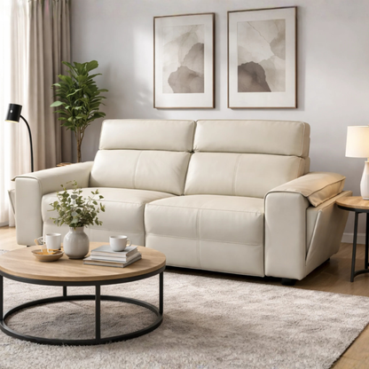 Klaussner Lorenzo Leather Queen Sleeper Sofa
