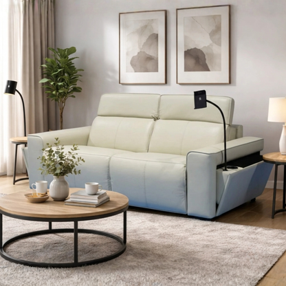 Klaussner Lorenzo Leather Queen Sleeper Sofa