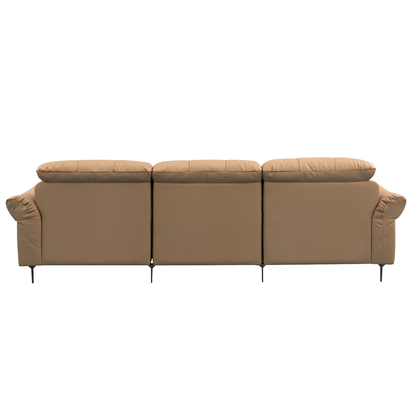 Klaussner Morbido Leather 3 Seater Tufted Back Stationary Sofa