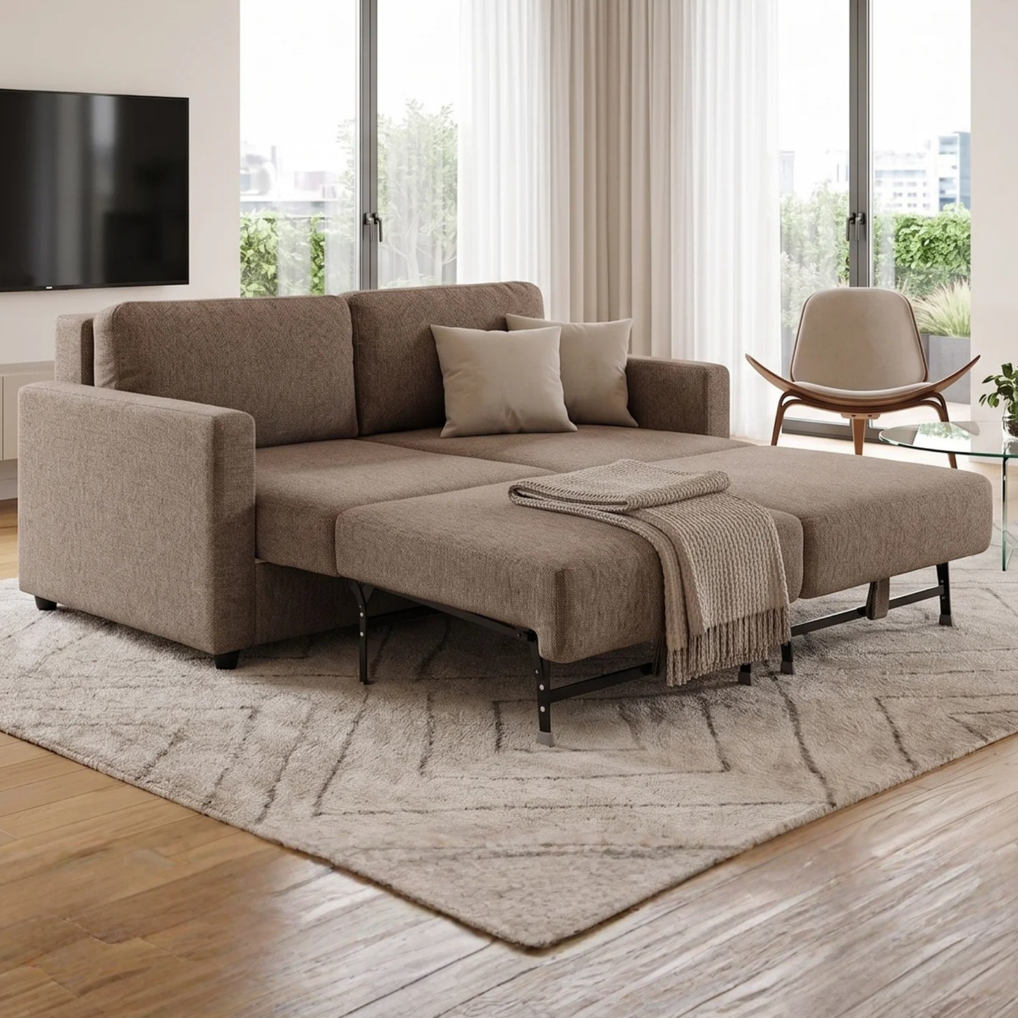 Klaussner Nova Queen Fabric Sleeper Sofa with Foam Mattress