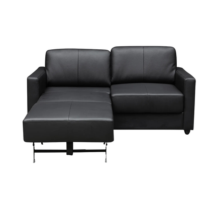 Klaussner Nova Queen Leather Sleeper Sofa with Foam Mattress