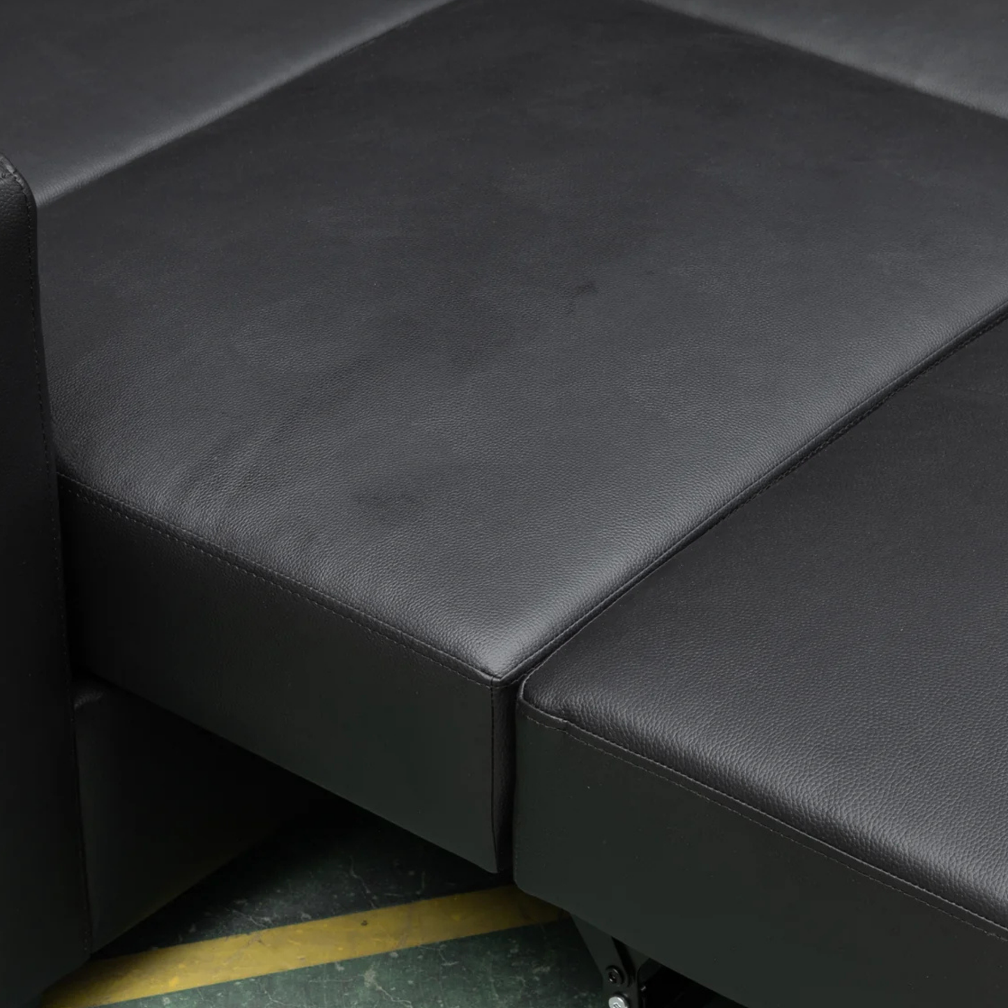 Klaussner Nova Queen Leather Sleeper Sofa with Foam Mattress