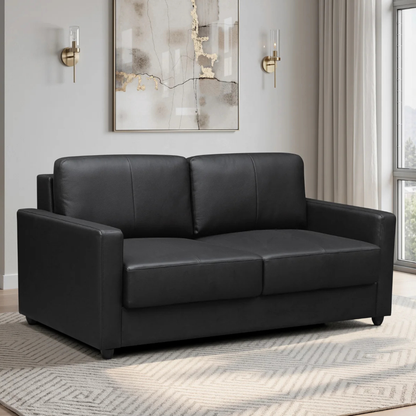 Klaussner Nova Queen Leather Sleeper Sofa with Foam Mattress
