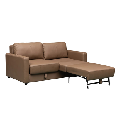Klaussner Nova Queen Leather Sleeper Sofa with Foam Mattress