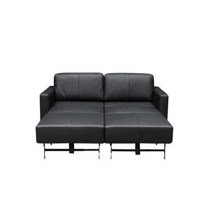 Klaussner Nova Queen Leather Sleeper Sofa with Foam Mattress