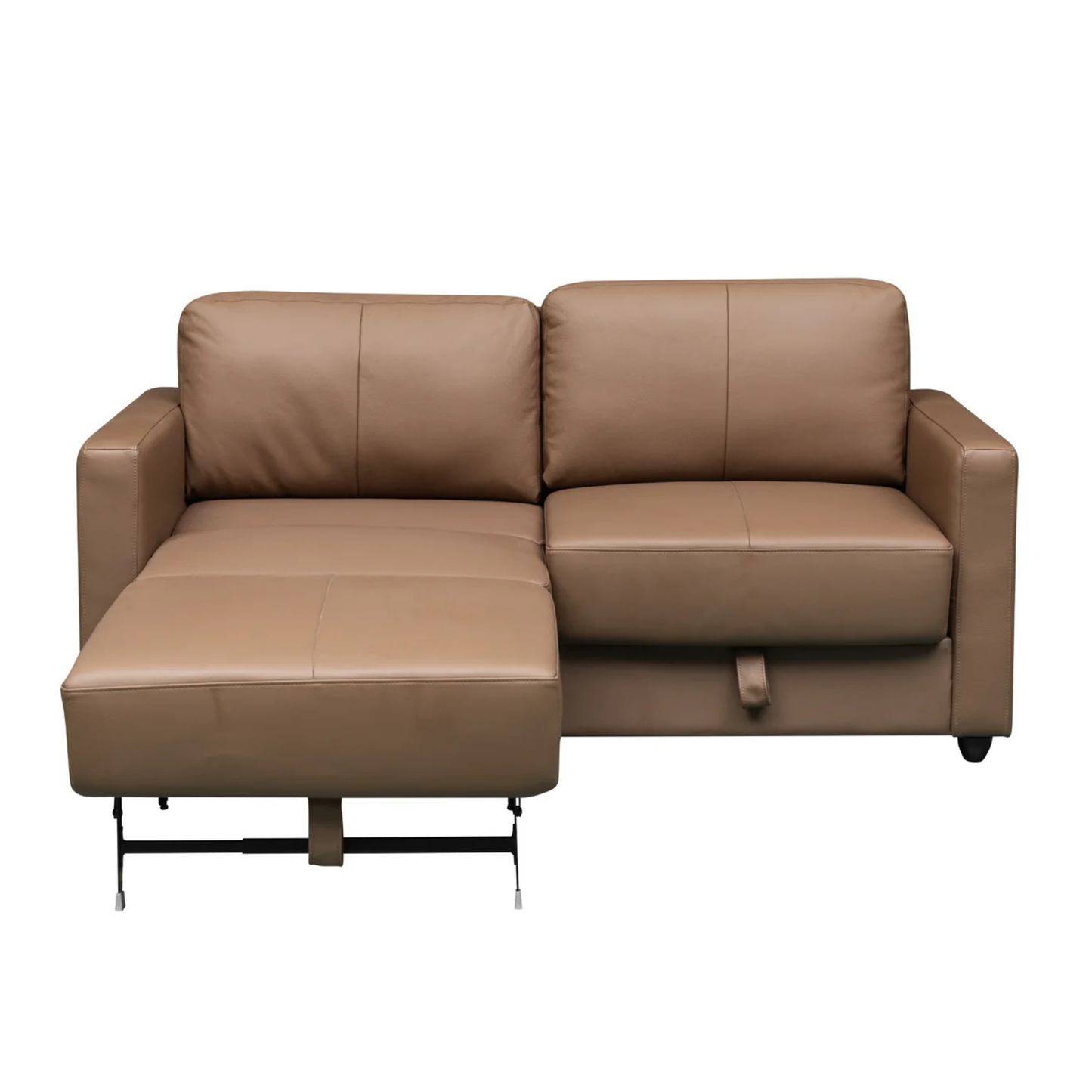 Klaussner Nova Queen Leather Sleeper Sofa with Foam Mattress