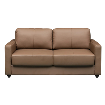 Klaussner Nova Queen Leather Sleeper Sofa with Foam Mattress