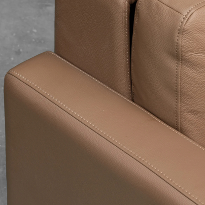 Klaussner Nova Queen Leather Sleeper Sofa with Foam Mattress