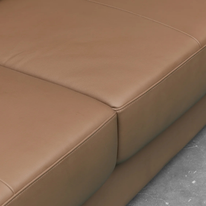 Klaussner Nova Queen Leather Sleeper Sofa with Foam Mattress