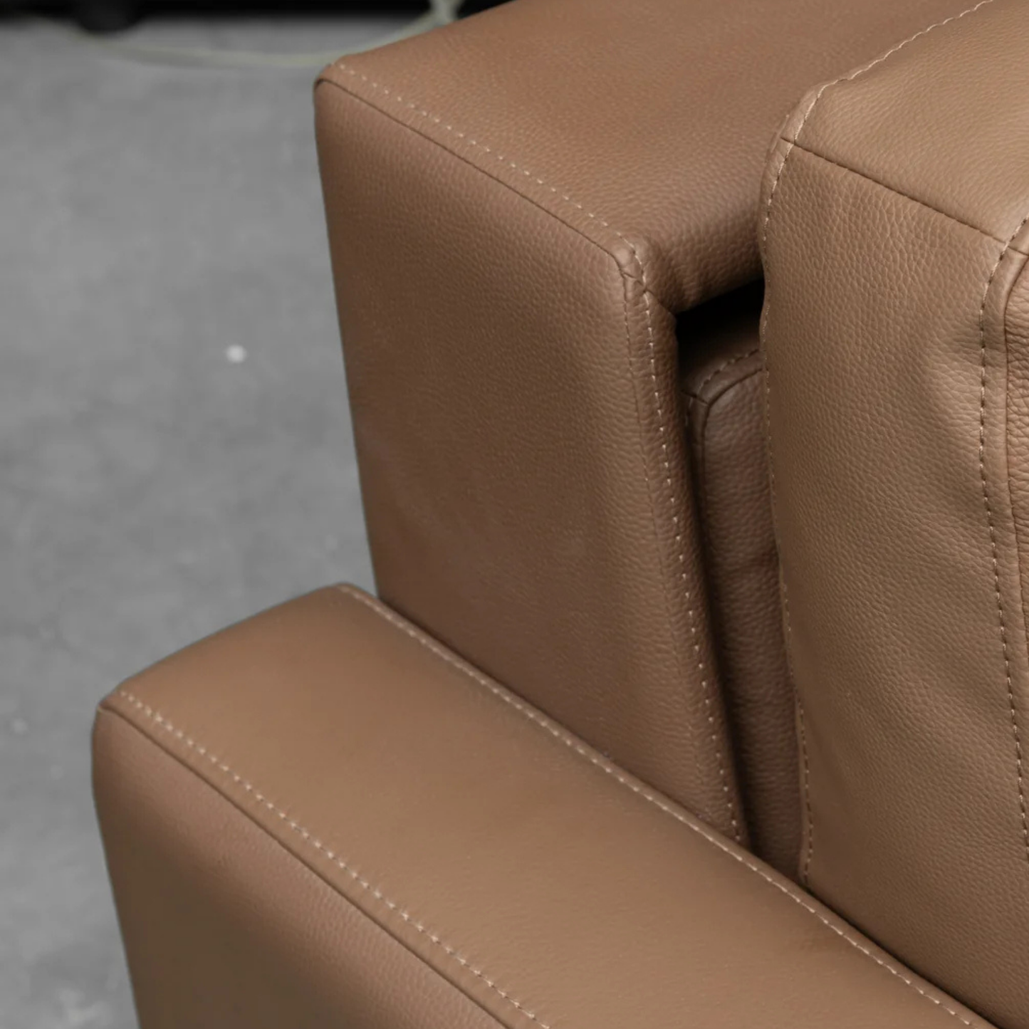 Klaussner Nova Queen Leather Sleeper Sofa with Foam Mattress