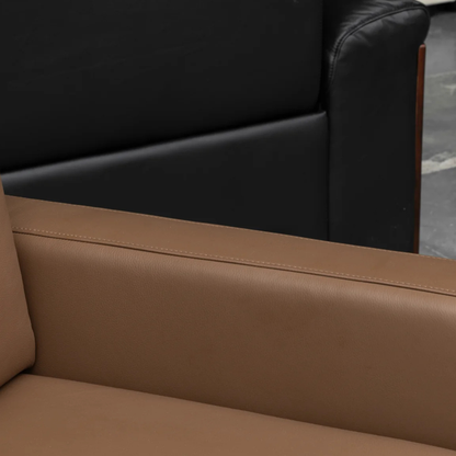 Klaussner Nova Queen Leather Sleeper Sofa with Foam Mattress