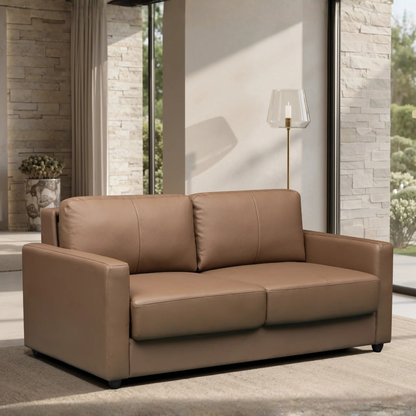 Klaussner Nova Queen Leather Sleeper Sofa with Foam Mattress