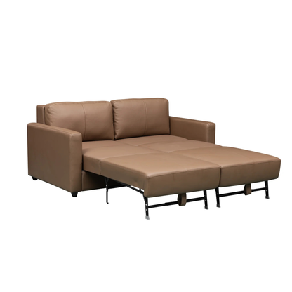 Klaussner Nova Queen Leather Sleeper Sofa with Foam Mattress