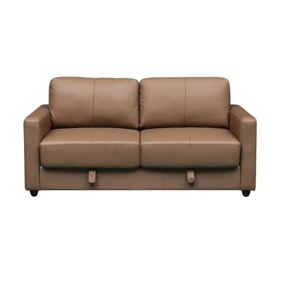 Klaussner Nova Queen Leather Sleeper Sofa with Foam Mattress