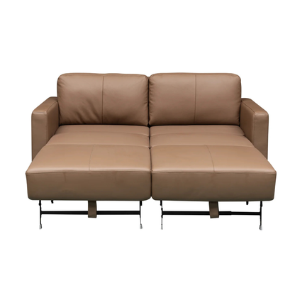 Klaussner Nova Queen Leather Sleeper Sofa with Foam Mattress