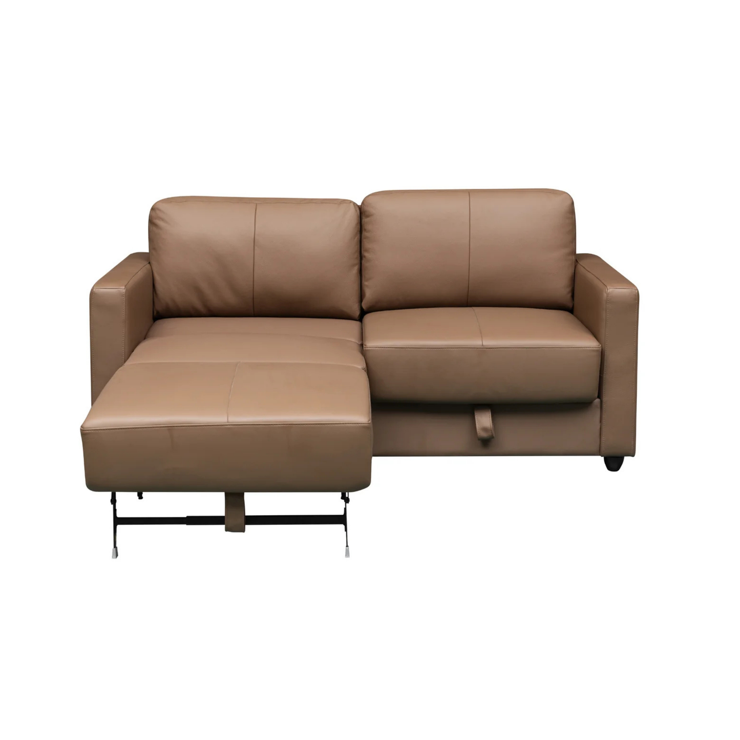 Klaussner Nova Queen Leather Sleeper Sofa with Foam Mattress