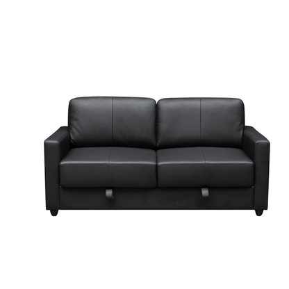 Klaussner Nova Queen Leather Sleeper Sofa with Foam Mattress