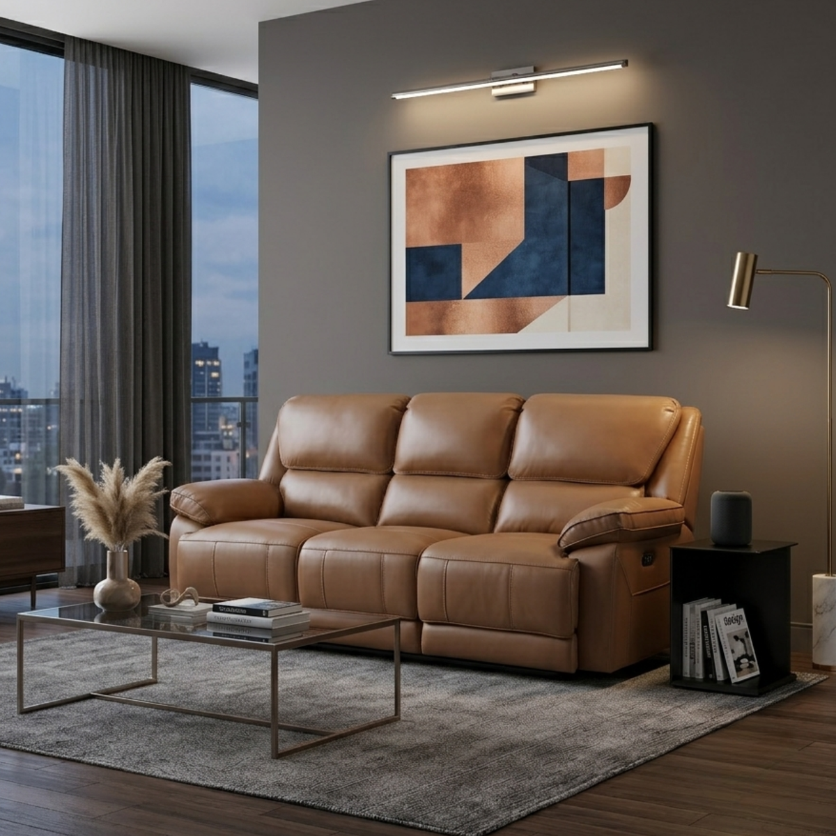 Klaussner Novera Dual Motor Power Reclining Sofa - Comfort Design