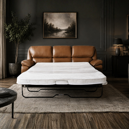 Klaussner Novera Leather 3 Seater Queen Sleeper Sofa-Comfortdesignfurniture