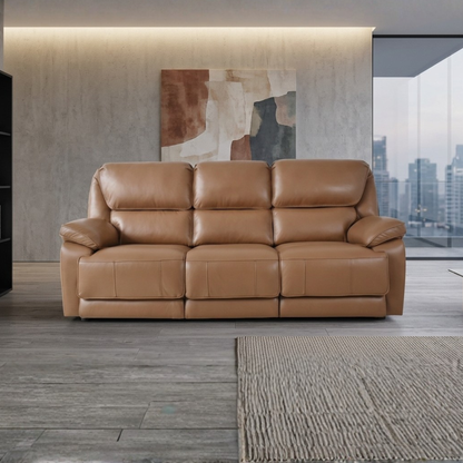 Klaussner Novera Leather 3 Seater Queen Sleeper Sofa-Comfortdesignfurniture