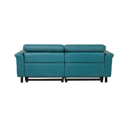 Klaussner Oliviana Green Leather Power Motion Recliner Sofa Set