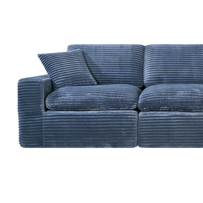 Klaussner Pacira Fabric 3-Seater Sofa with Ottoman
