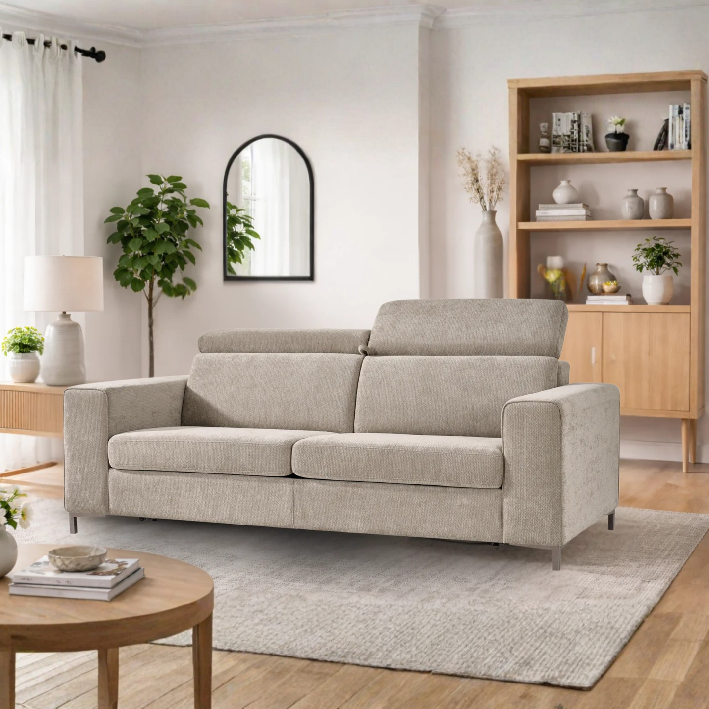 Klaussner Paris Queen Sleeper Sofa In Leather