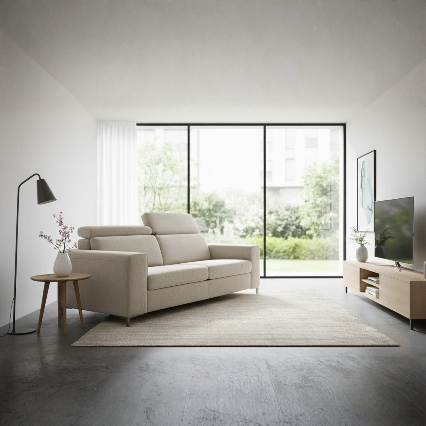 Klaussner Paris Queen Sleeper Sofa In Leather