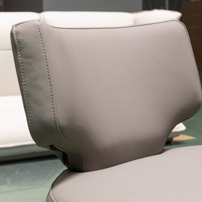Klaussner Pavia Swivel Leather Chair with 360-Degree Swivel Base