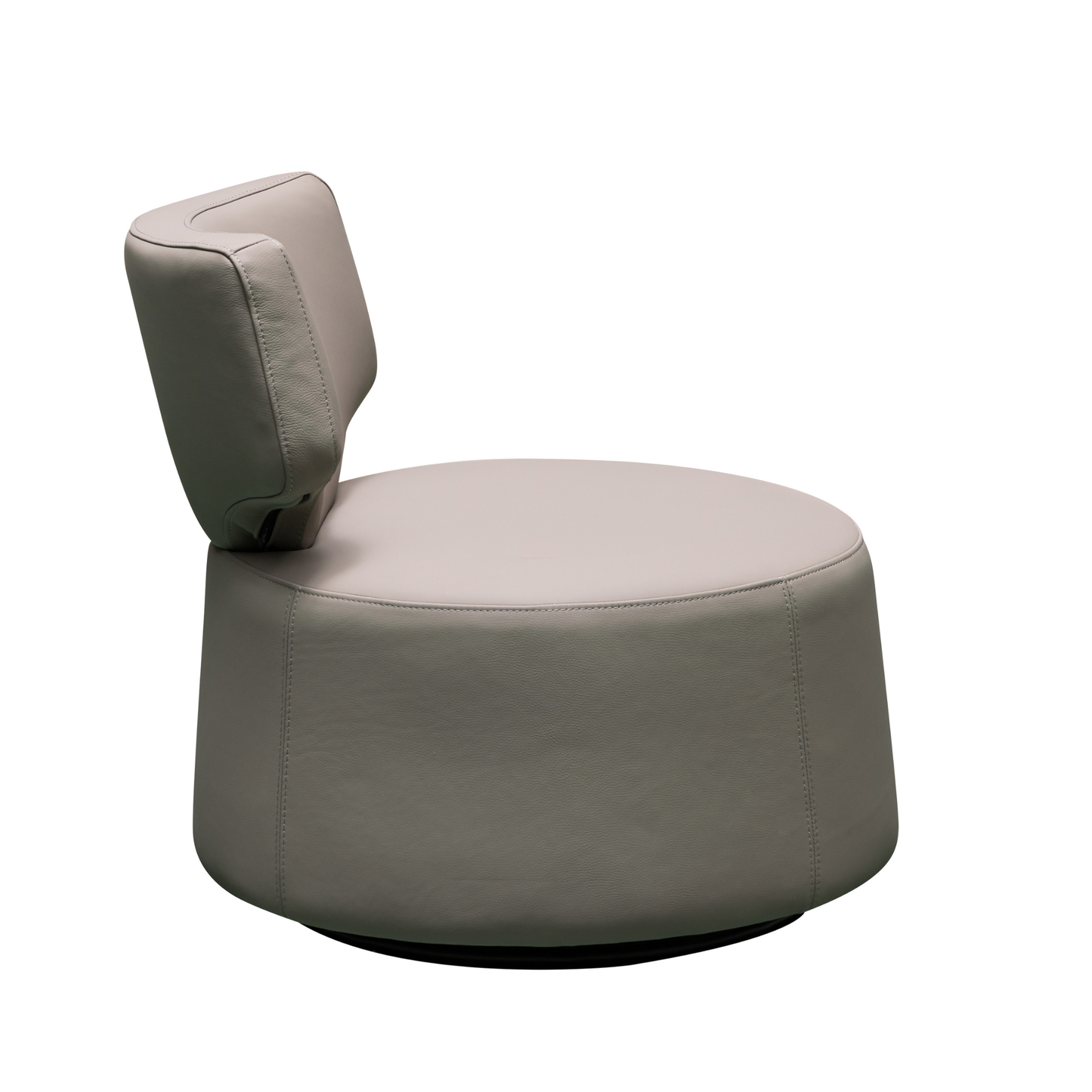 Klaussner Pavia Swivel Leather Chair with 360-Degree Swivel Base