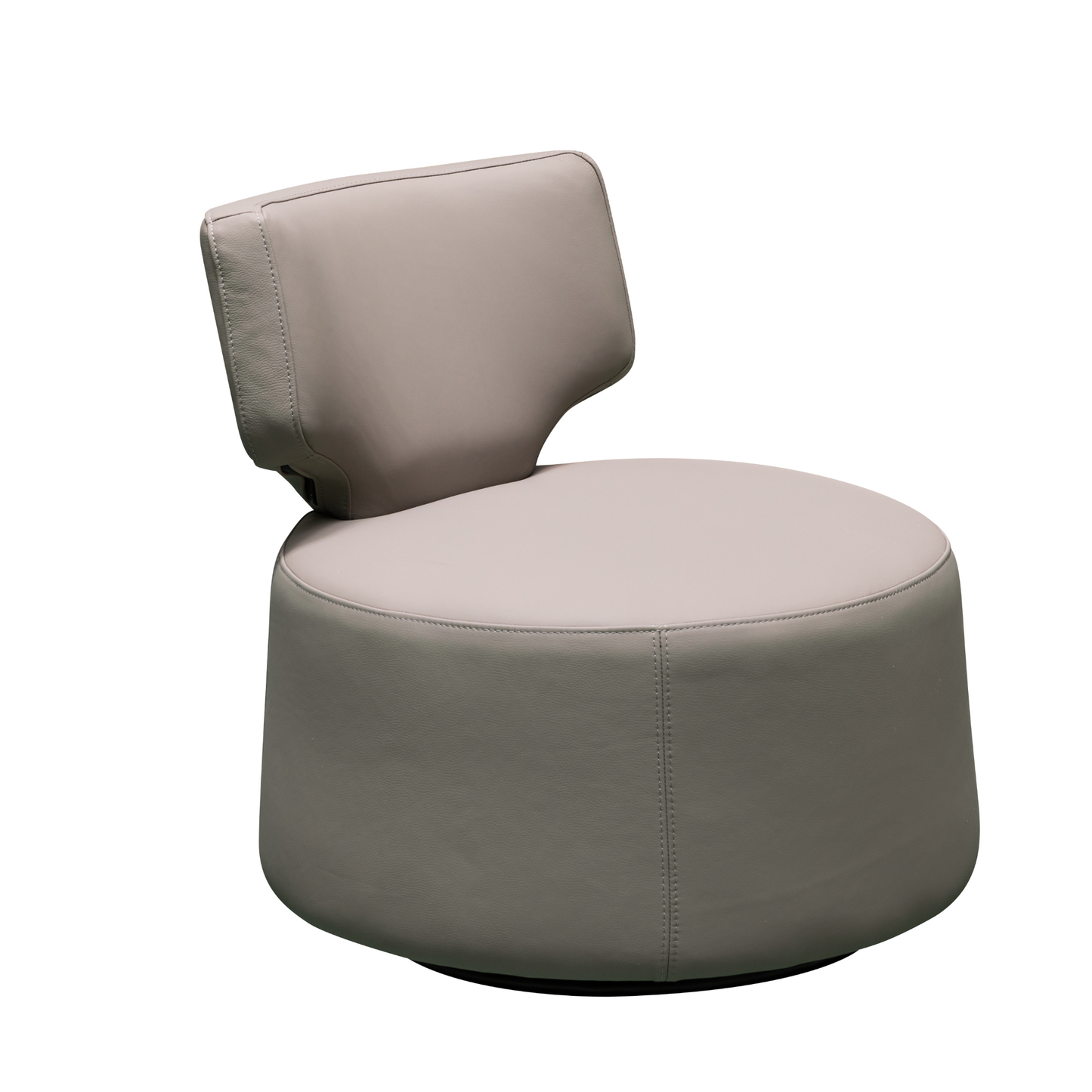 Klaussner Pavia Swivel Leather Chair with 360-Degree Swivel Base
